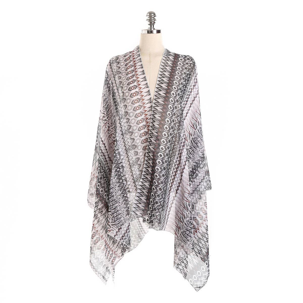 GEOMETRIC PRINTED KIMONOS,SUMMER CARDIGAN