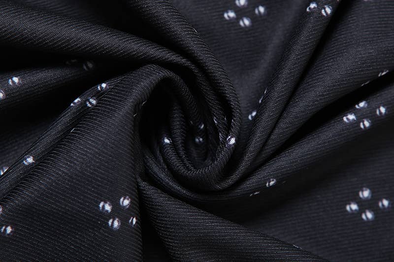 sexy button-neck high-slit hip-hugging dress