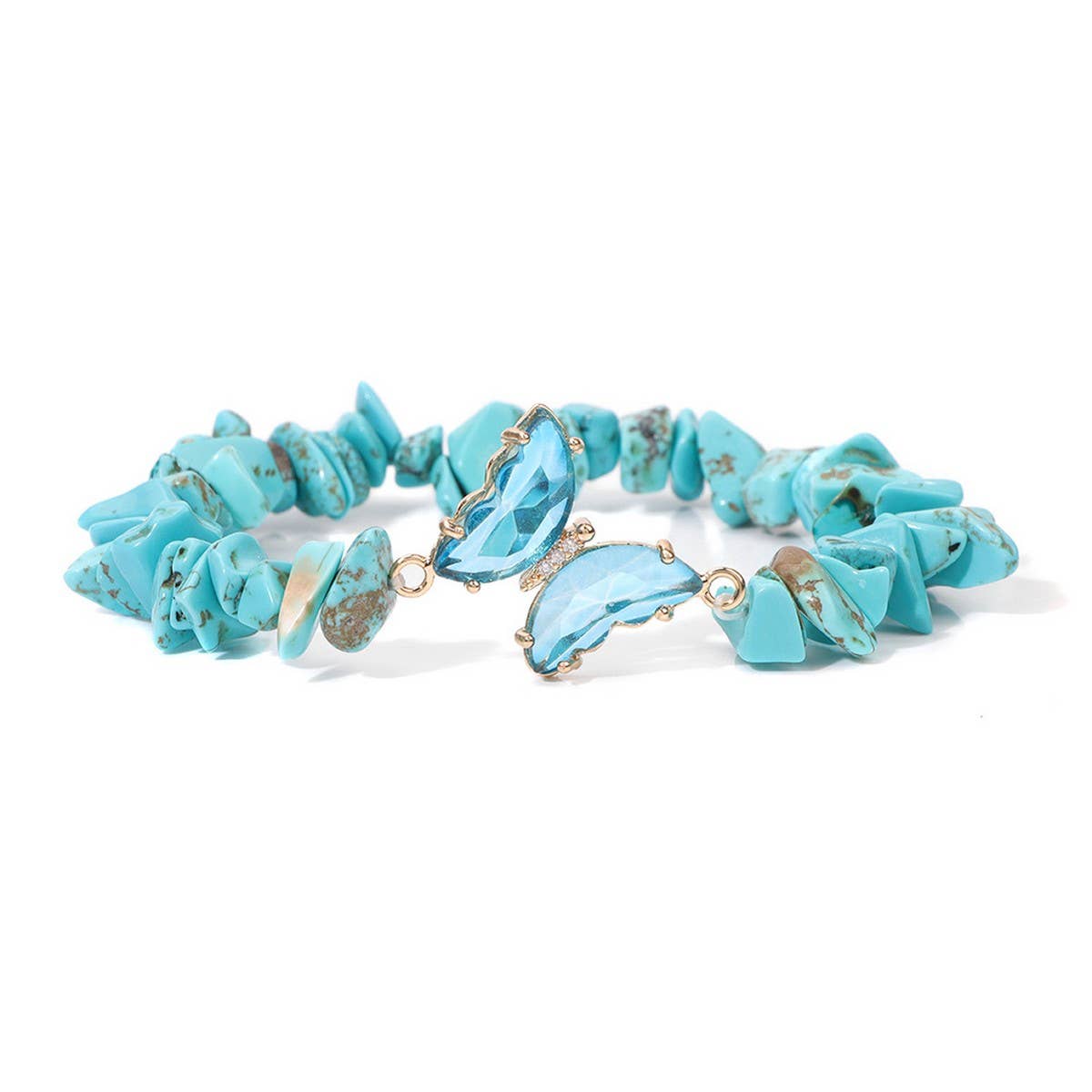 CWAJE4303_FASHION IRREGULAR BUTTERFLY GRAVEL BRACELET
