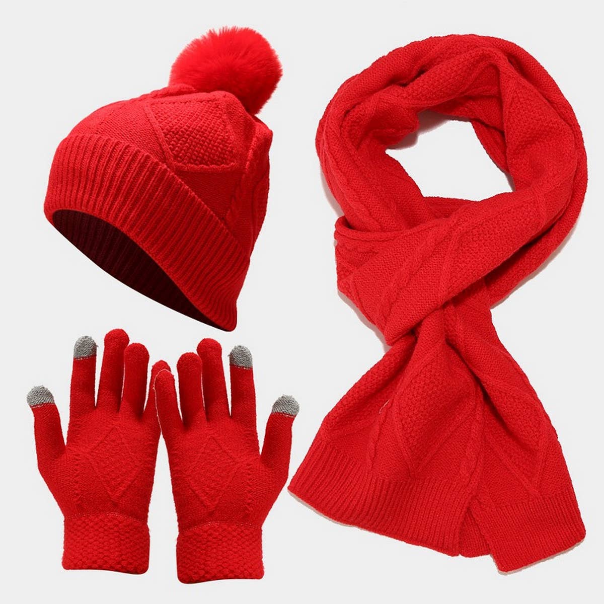 2024 NEW HAT SCARF GLOVES THREE-PIECE SET_CWAH1579