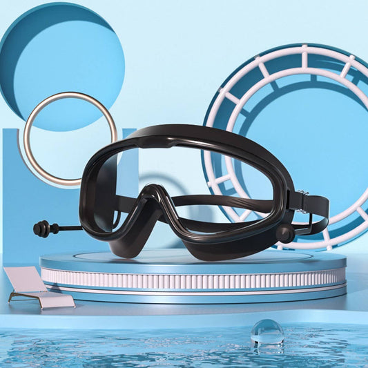 Pro HD Swim Goggles & Cap Set ??Anti-Fog Adult_CWMM6641