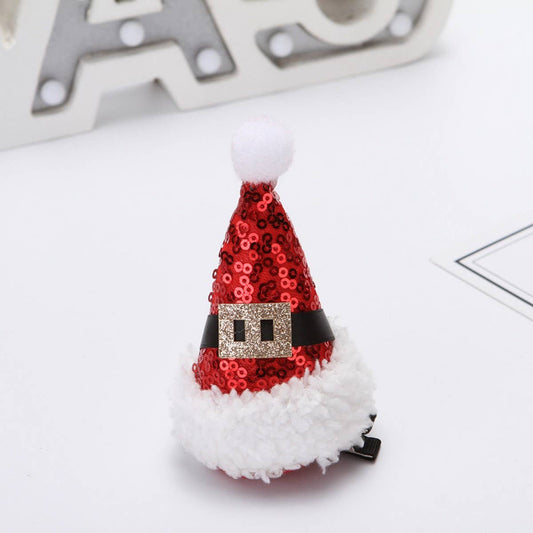 CHRISTMAS DECORATIONS SMALL HAT CHILDREN'S HAIRPIN