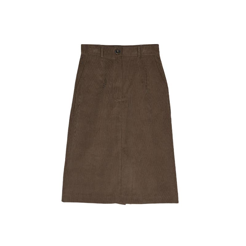 Retro artistic A-line skirt