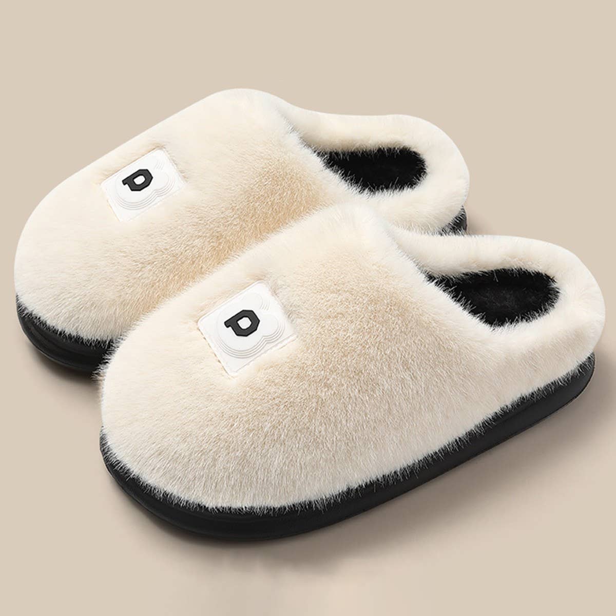 MINIMALIST WARM COMFY FLUFFY BEDROOM SLIPPERS