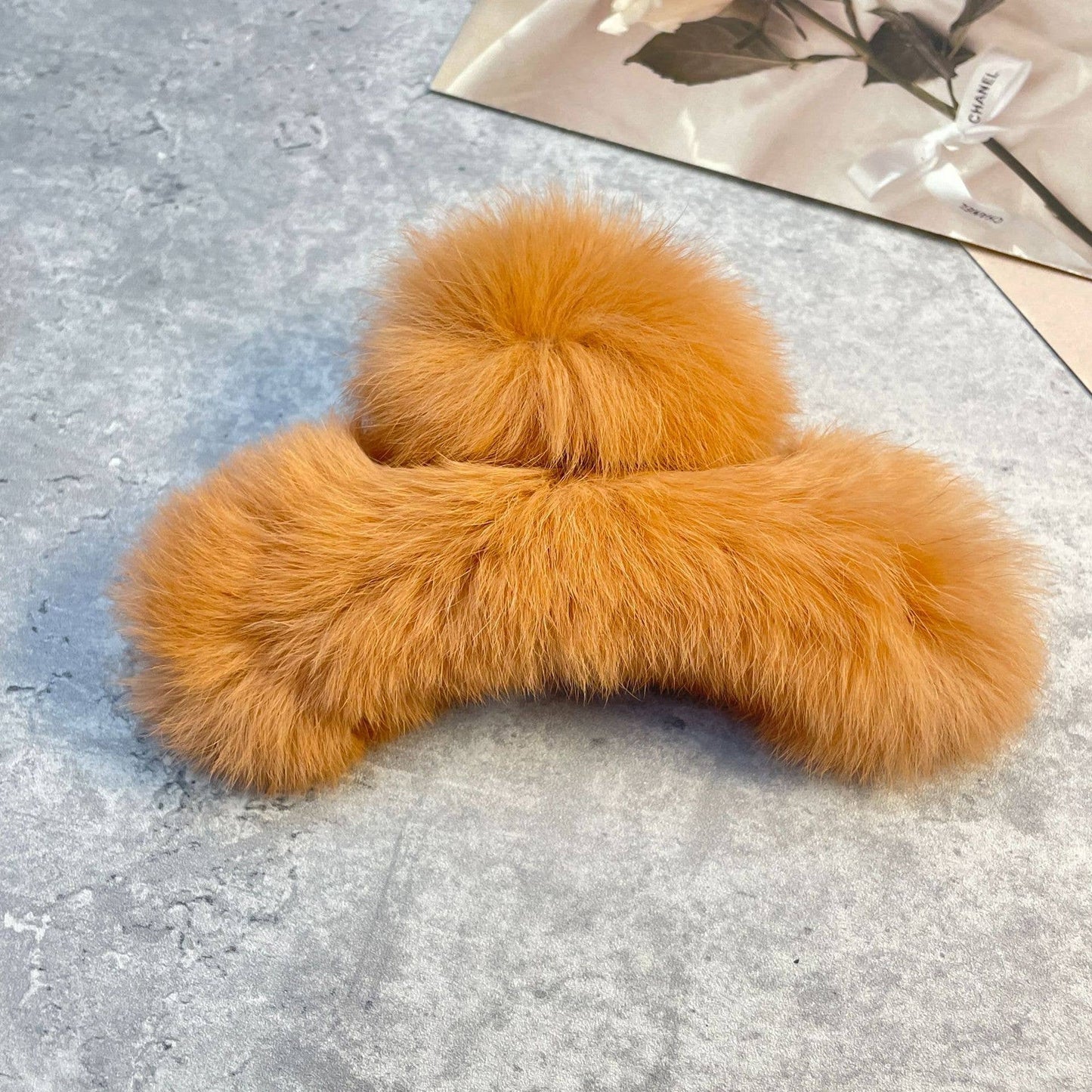 Rex Rabbit Fur Claws - Elegant Mixed Color Clips
