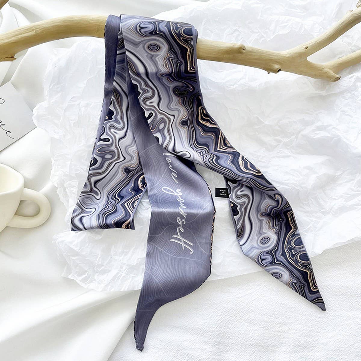 FASHION OIL PAINTING SMALL SILK SCARF FOR WOMEN_CWAHA4138