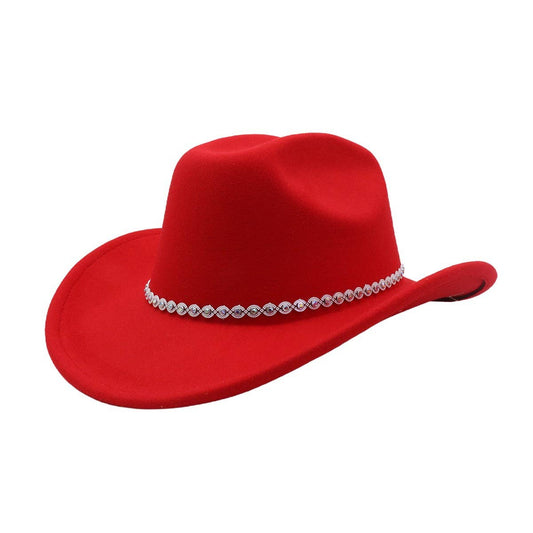 Western Ethnic Wool Fedora Hat New Arrival_CWAH04471