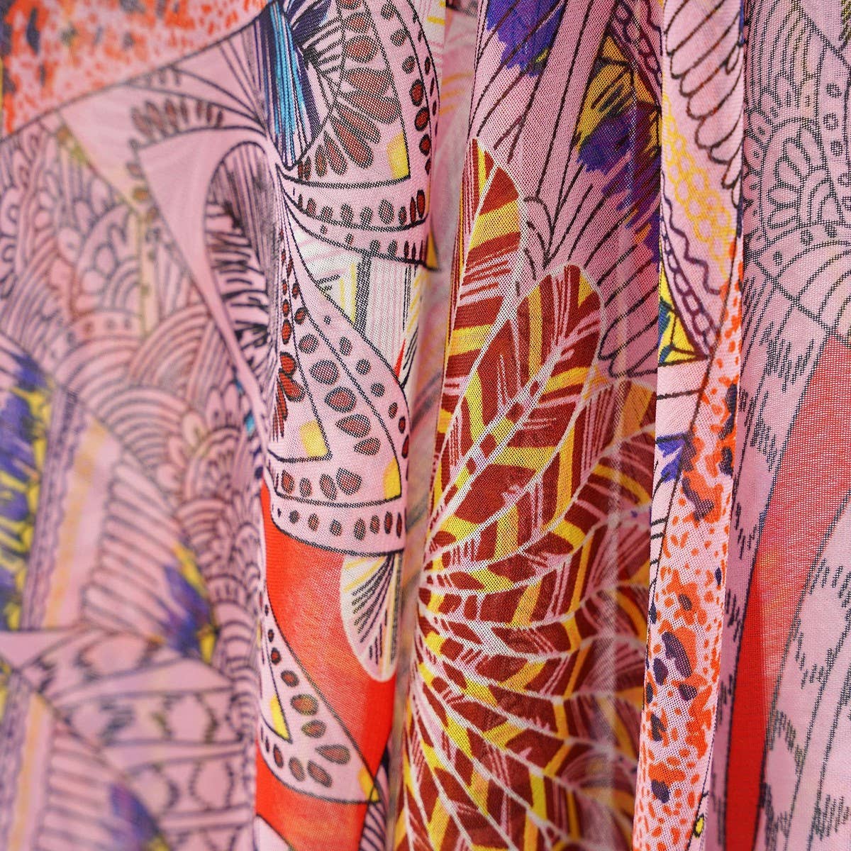 SUMMER TASSEL FLORAL PRINT OPEN FRONT KIMONO