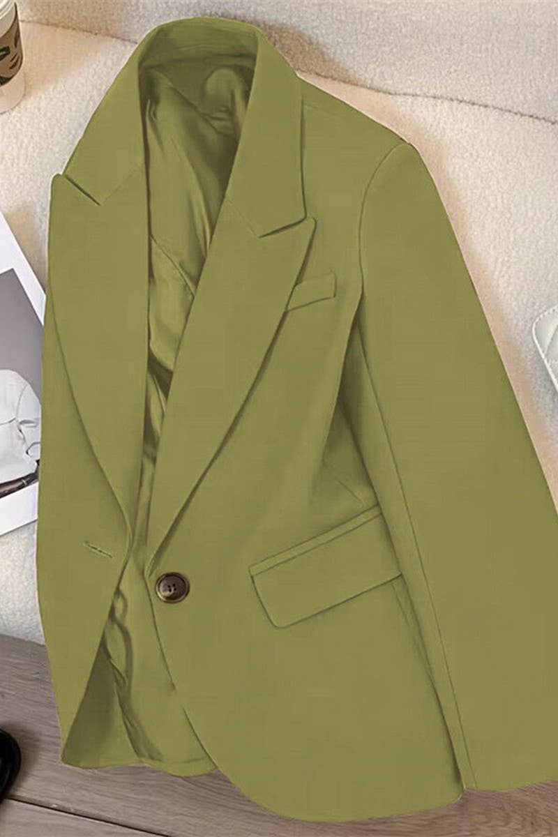 CWOBL0135_SINGLE BUTTON LAPEL POCKET BLAZER
