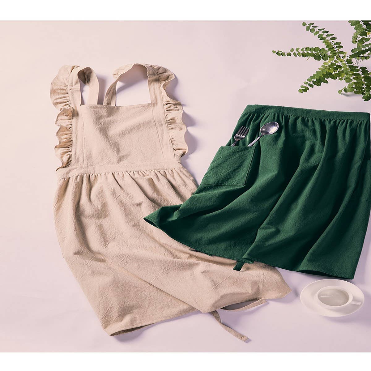 CWMM1834_Stylish Cotton Household Kitchen Apron