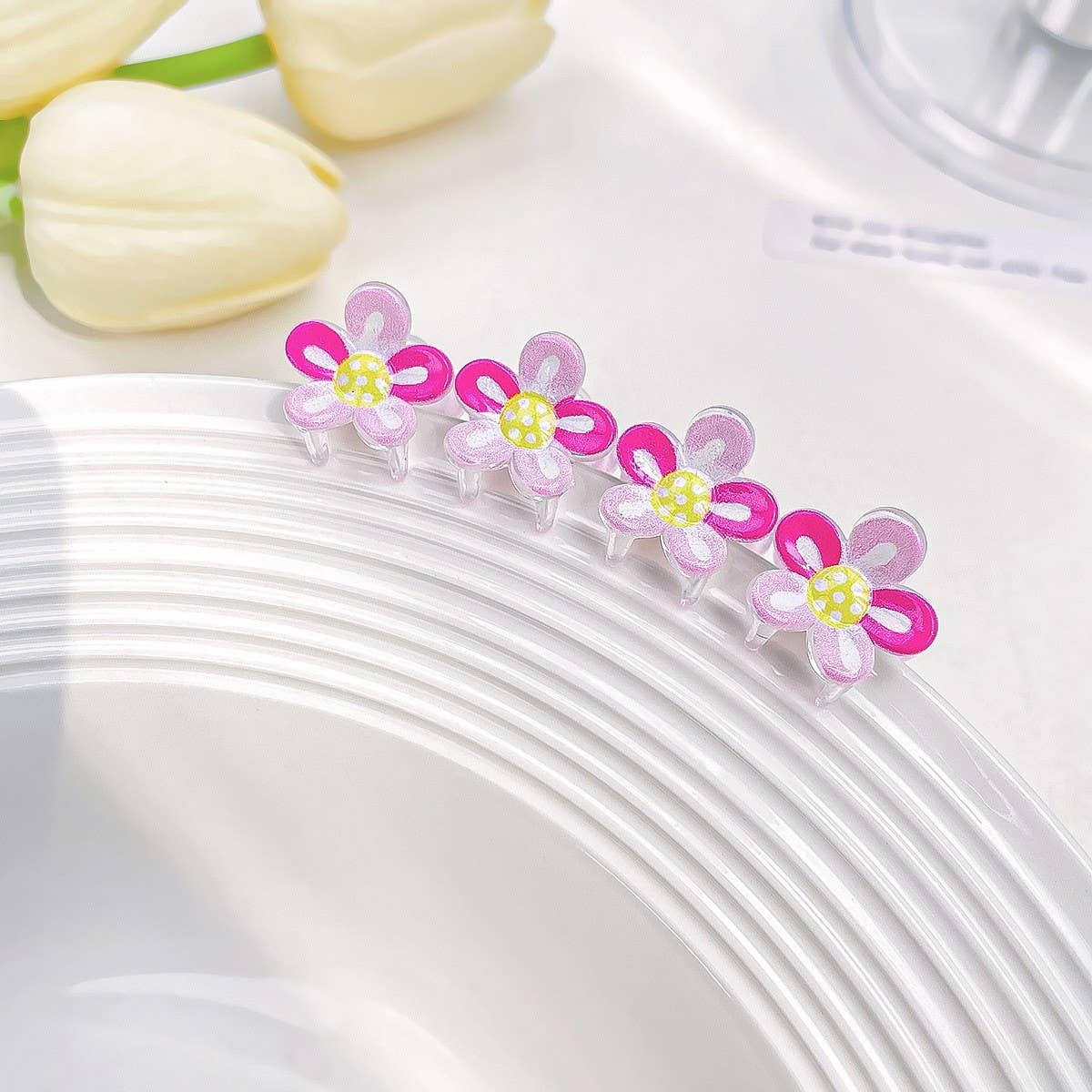 Mini Candy Color Flower Hair Clip, Kids Clip_CWAHA0720