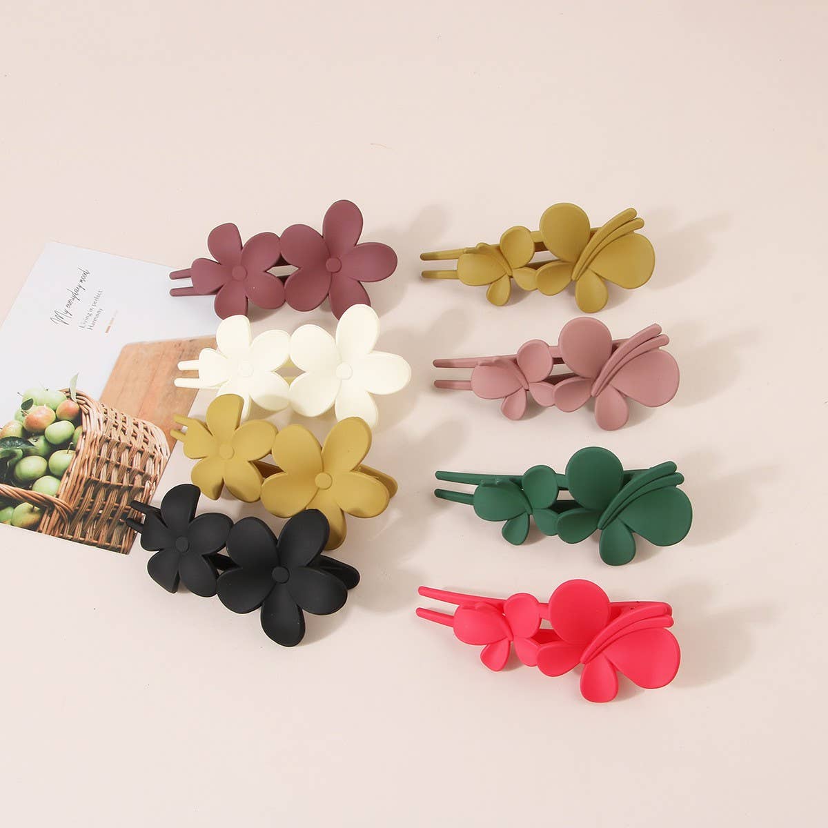 Butterfly & Flower Hair Clip ??œUpdo Accessory_CWMM5006