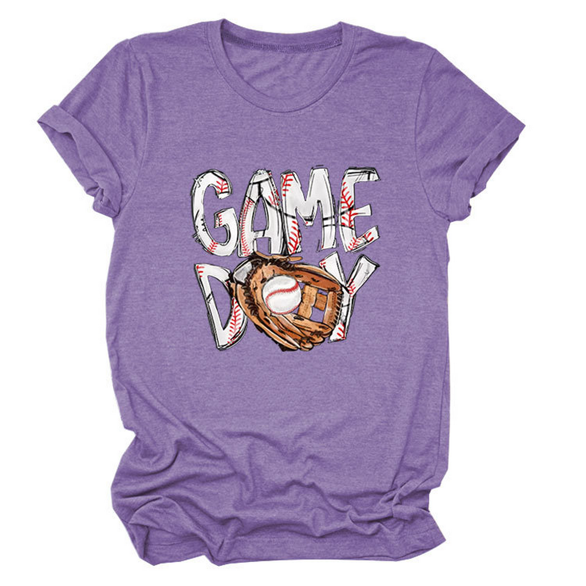 New Women's Plus Size Short Sleeve Glove Tee_CWTTS1513