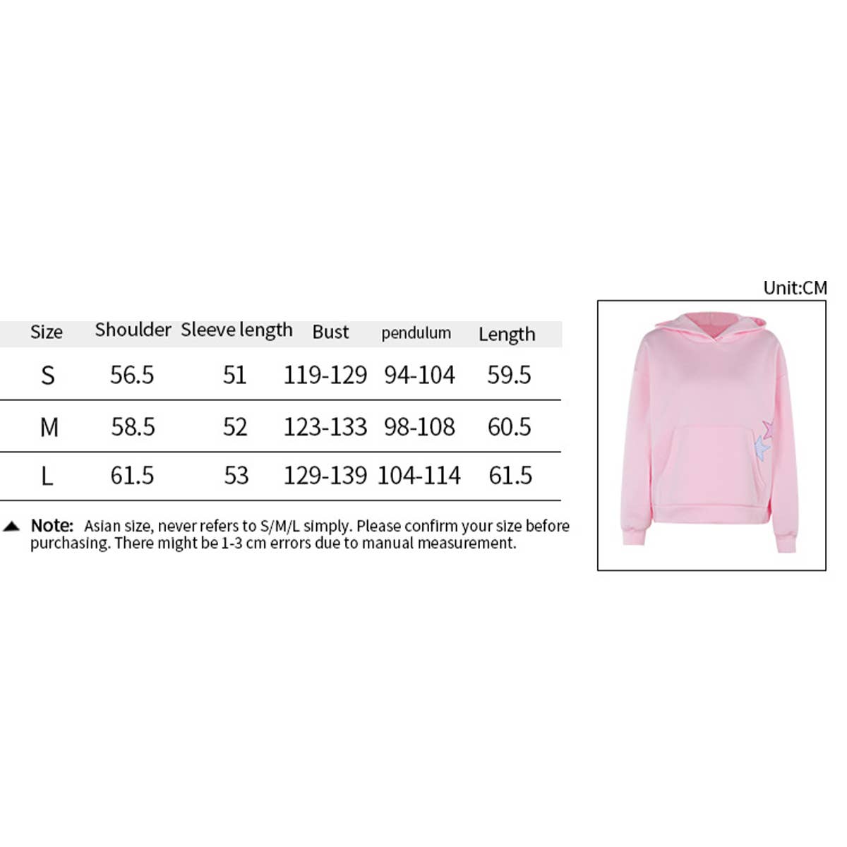 Fashion star applique hoodie lady