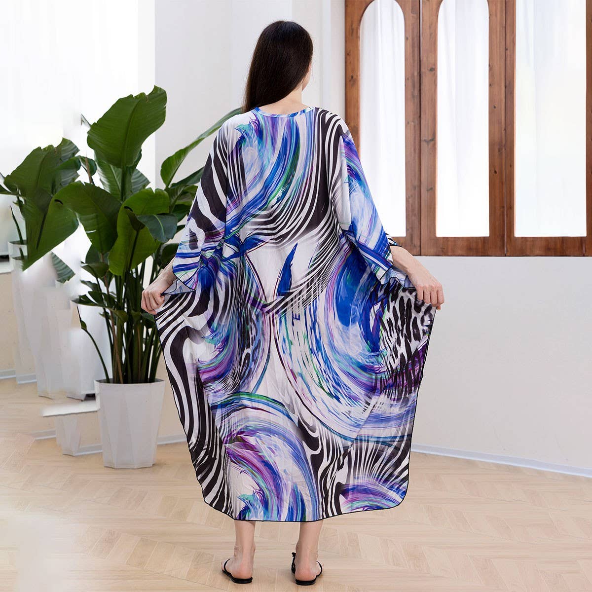 Bikini Quick-Dry Beach Cover-Up with Print_CWMM6200