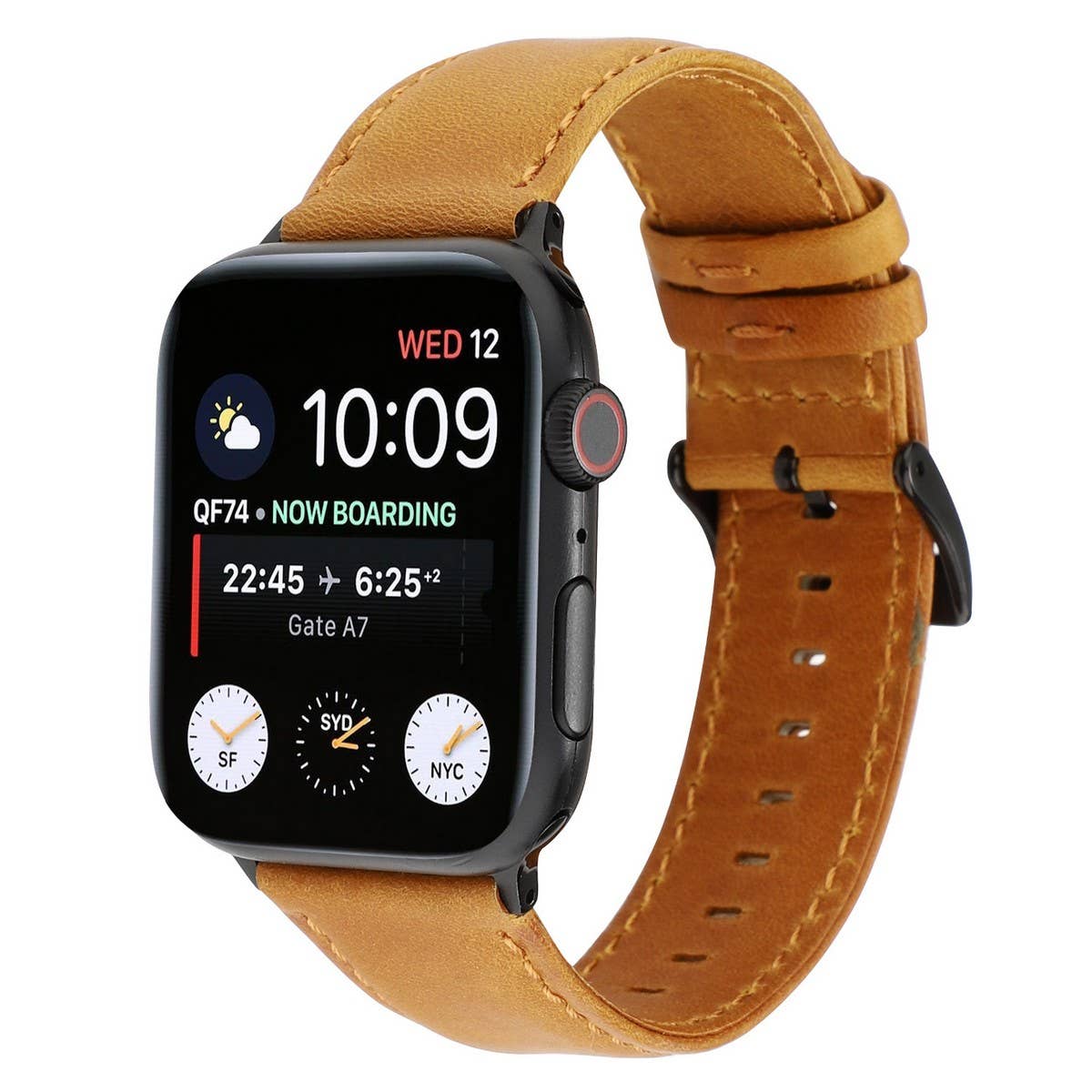 IWATCH7-1 SE CRAZY HORSE WAX LEATHER STRAP