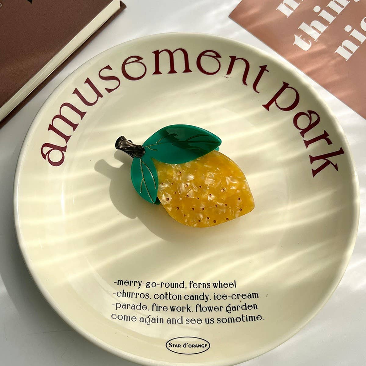 Fruit Hair Claw ? Strawberry, Lemon & Cherry Clip