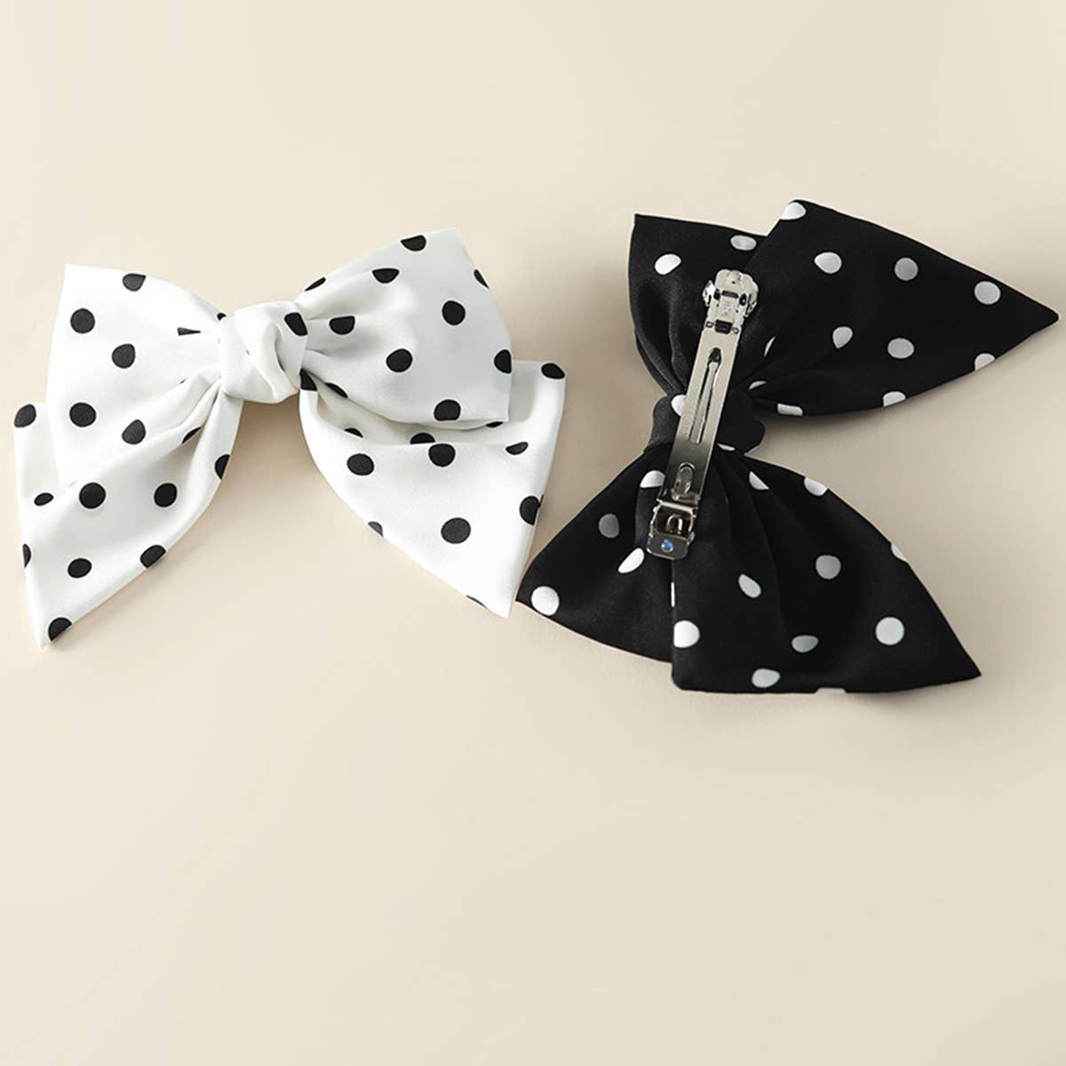 FASHIONABLE POLKA DOT HANDMADE BOW HAIRPIN