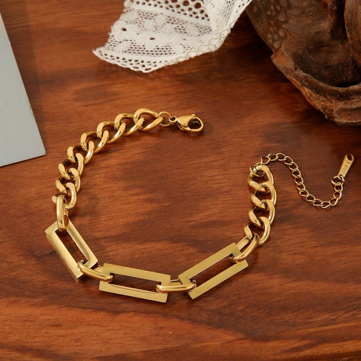 VERSATILE THICK METAL CHAIN HEAVY DUTY BRACELET