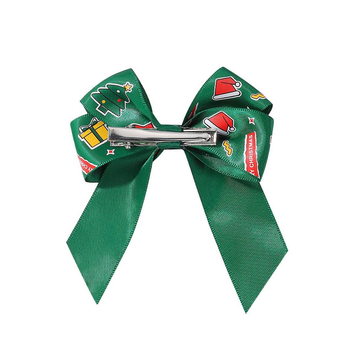 Reindeer Polka Dot Ribbon Hair Clip_CWAHA6697