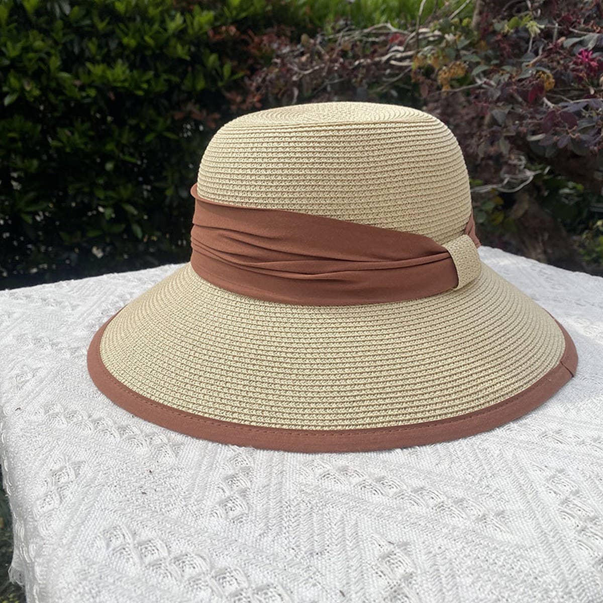Summer sun protection oversized brim sun hat_CWAH3467