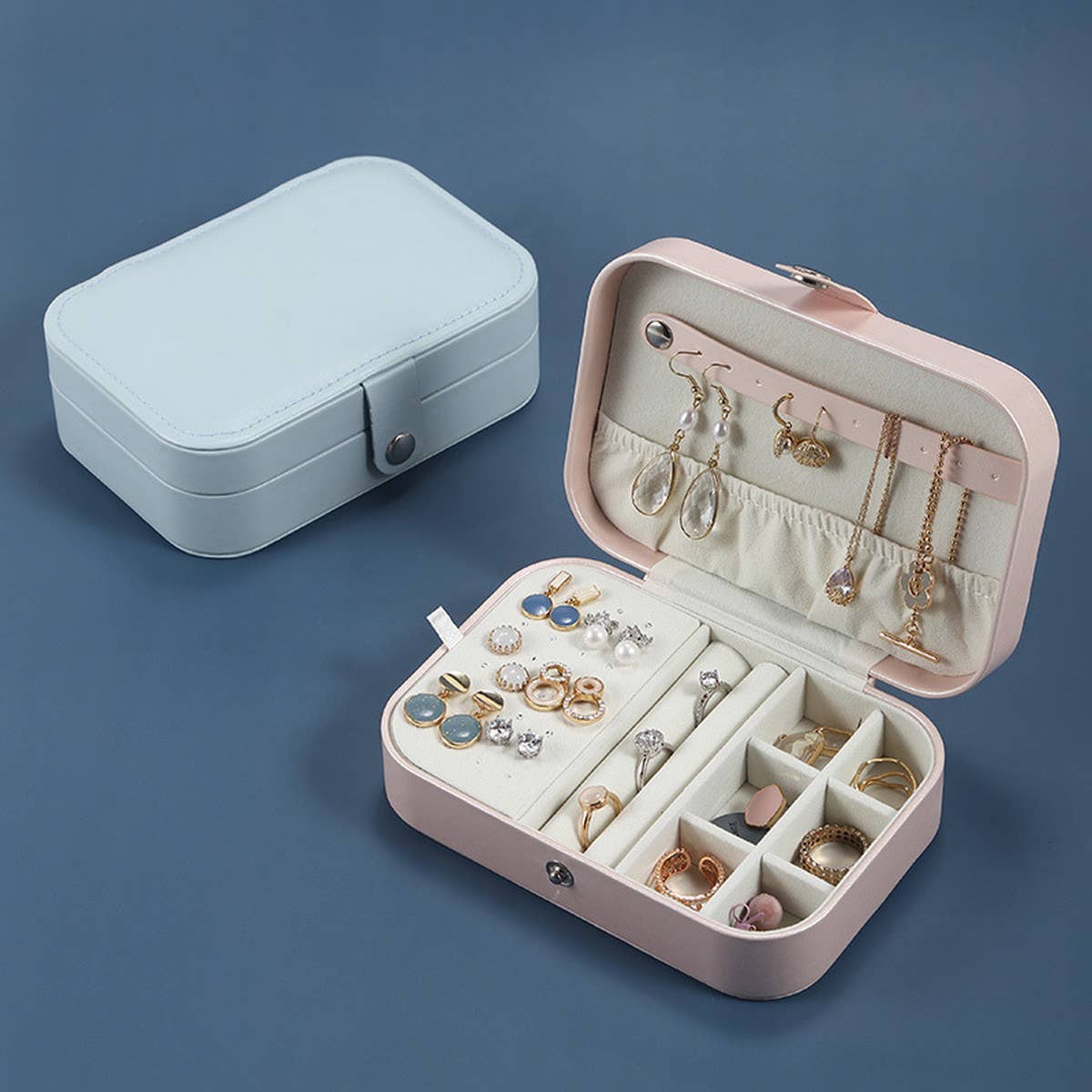 SIMPLE SOLID COLOR EARRING STORAGE BOX_CWMM1694