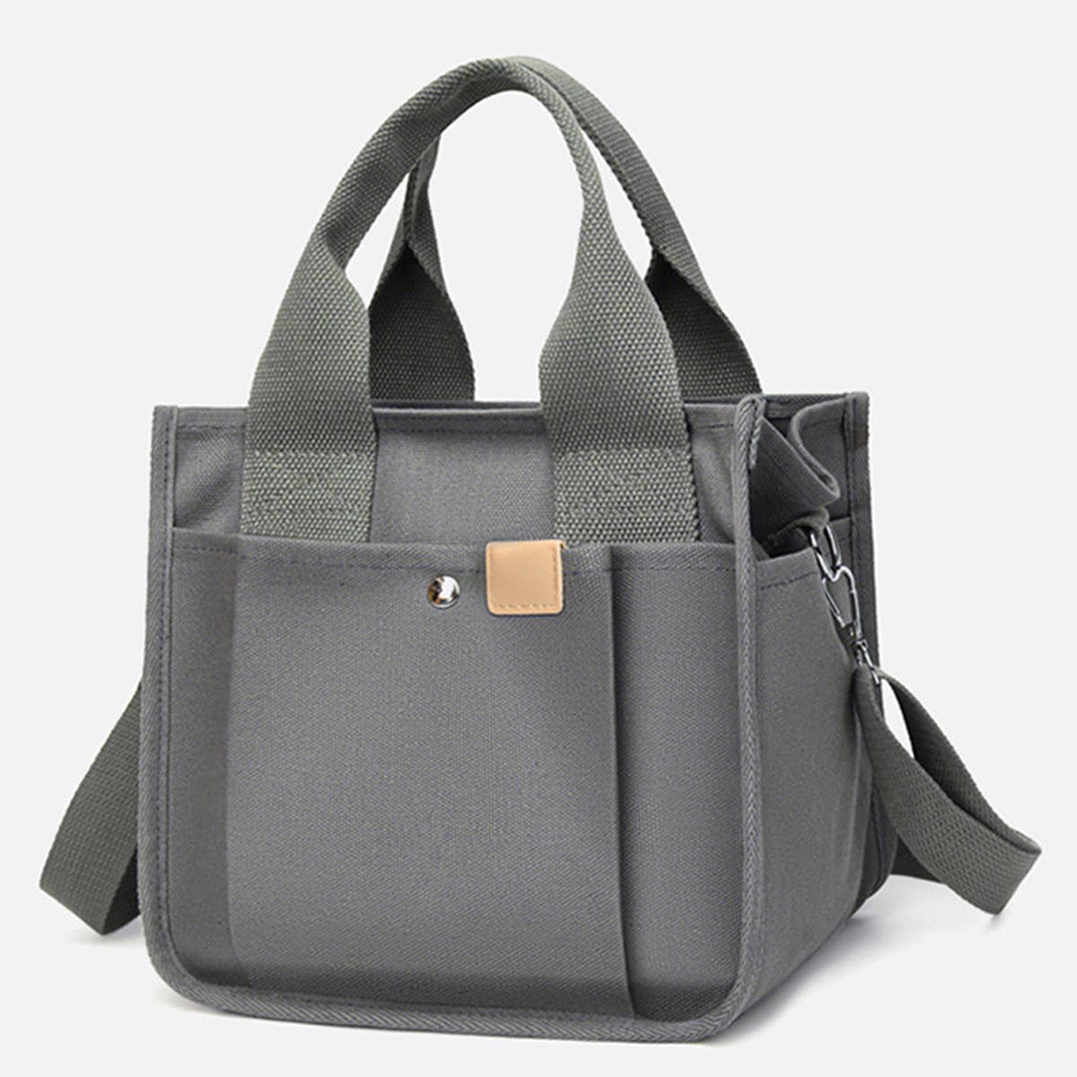 SOLID COLOR CASUAL VERSATILE SHOULDER HANDBAG_CWAB2444