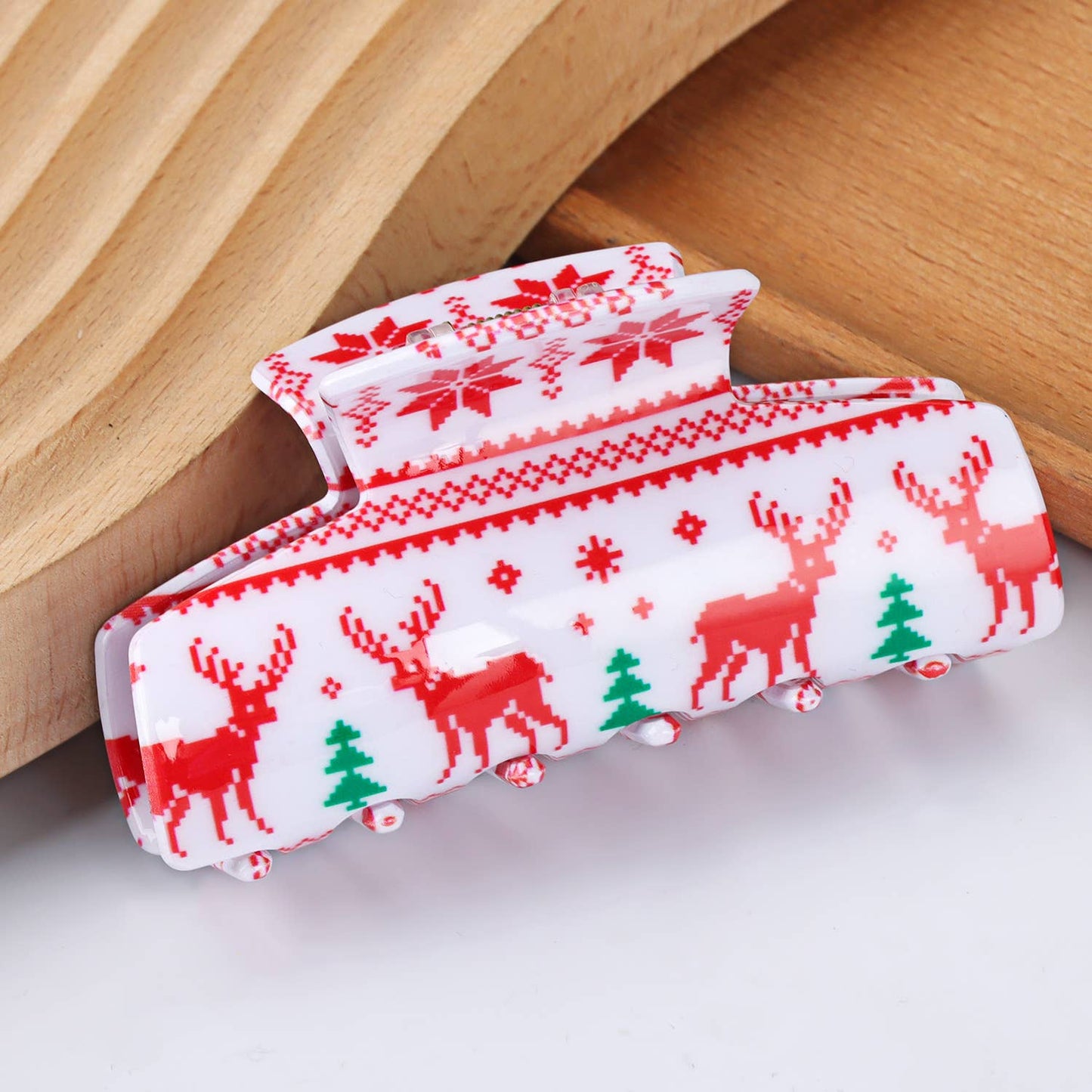 Christmas Acetate Hair Claw - Cute & Festive Style_CWAHA0323