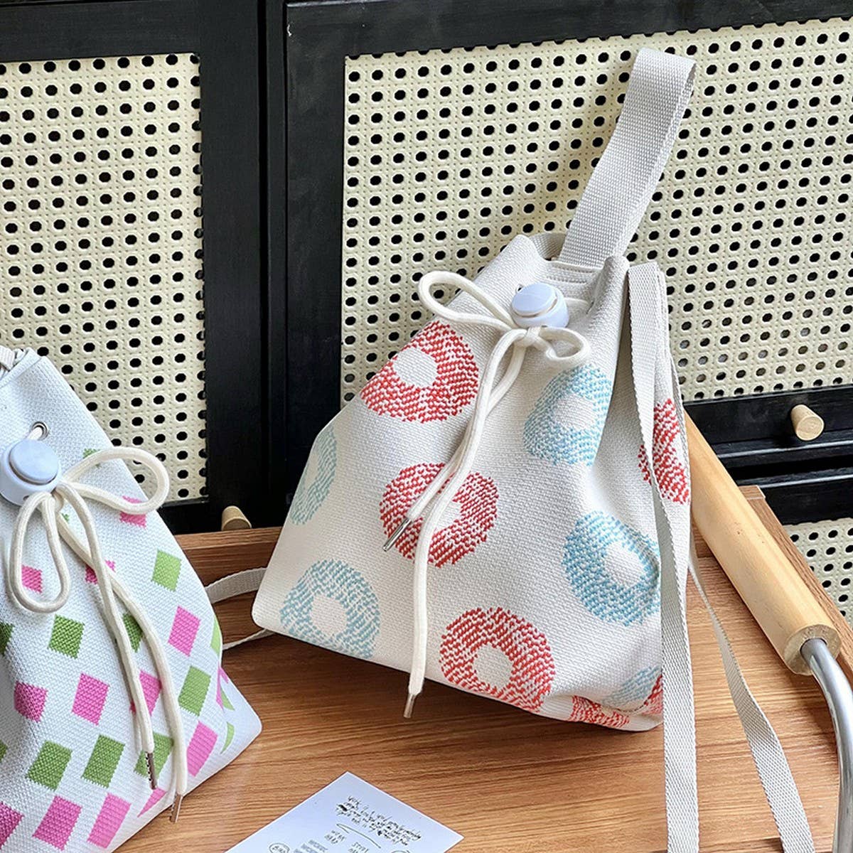 SIMPLE DESIGN KNITTED PORTABLE SHOULDER BAG_CWAB3071