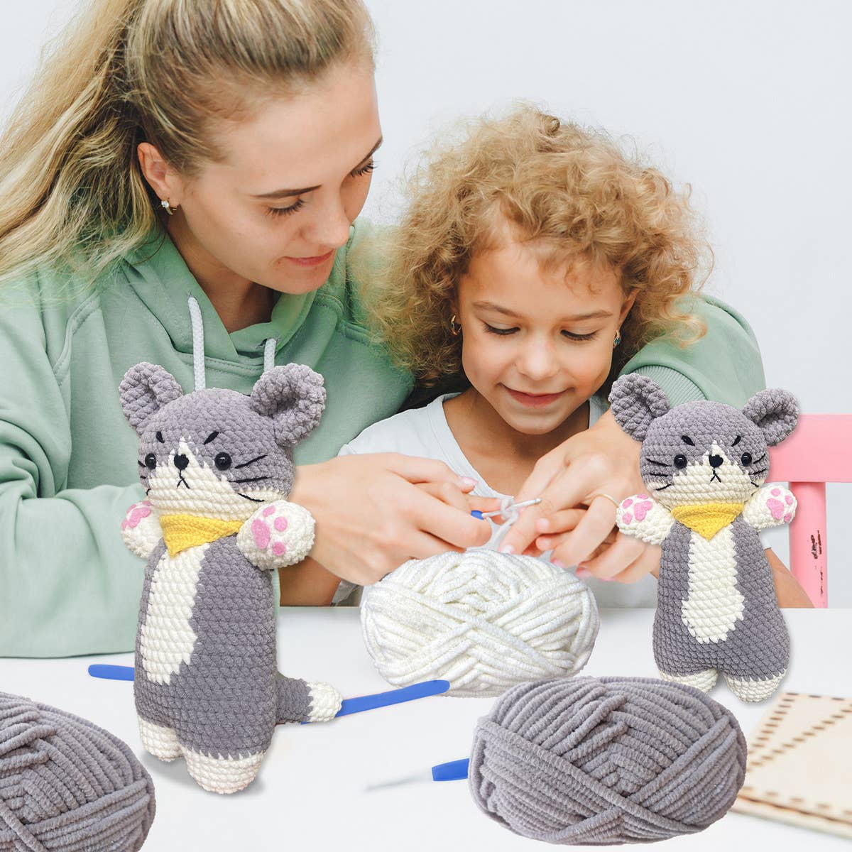 HANDMADE CAT DOLL WEAVING MATERIAL PACKAGE