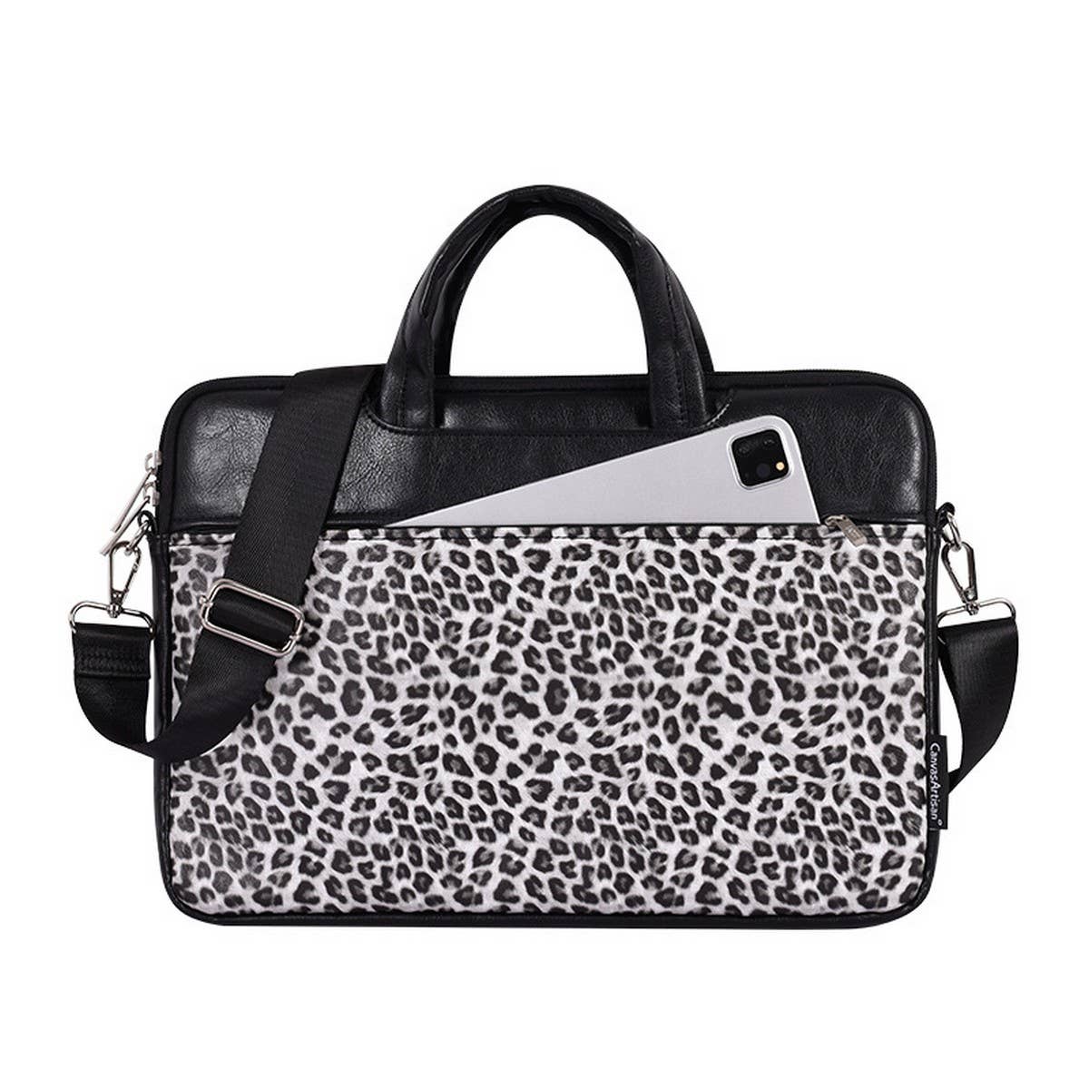 LEOPARD PRINT LAPTOP BRIEFCASE COMPUTER CASE_CWAB3325
