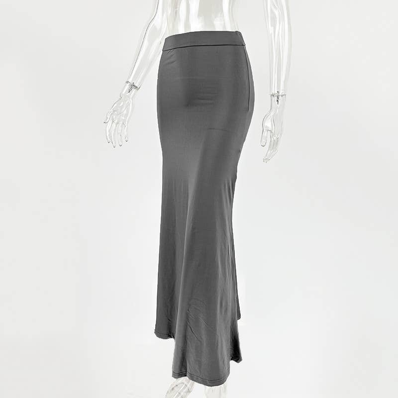FASHION SEXY BAG HIP PLEATED LONG SKIRT