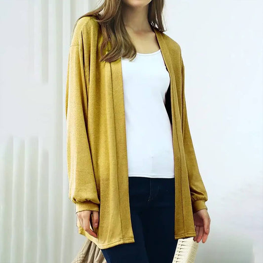 WOMEN SOLID CASUAL CARDIGAN_CWOCAL527