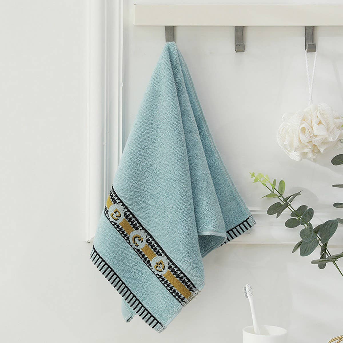 PURE COTTON FACE WASH SOFT PLAIN JACQUARD TOWEL_CWMM2319
