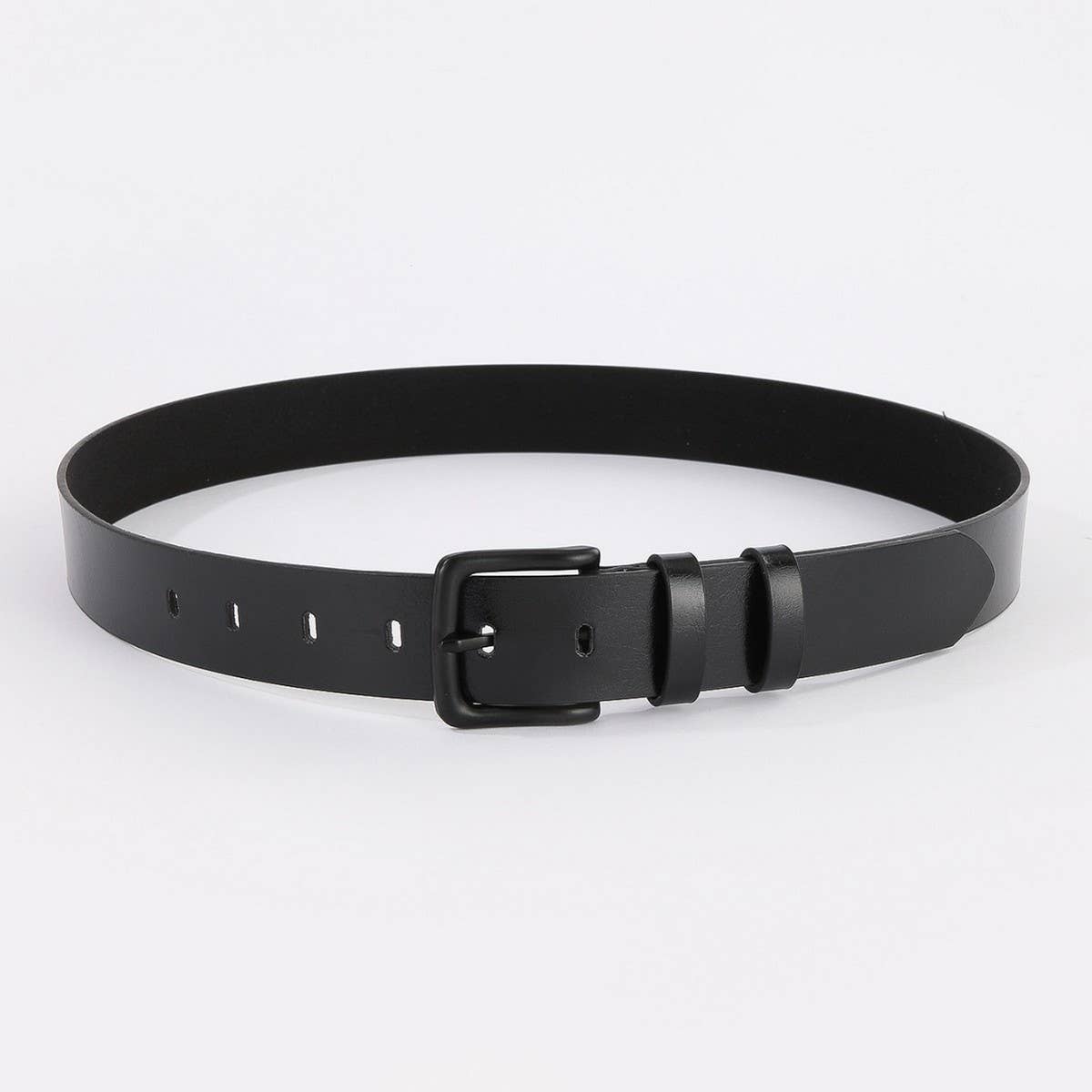 New Unisex Black Seamless Zinc Pin Buckle Belt_CWABE1248