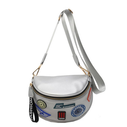 WIDE LETTER SHOULDER BELT BAG CROSSBODY BAG_CWAB2069