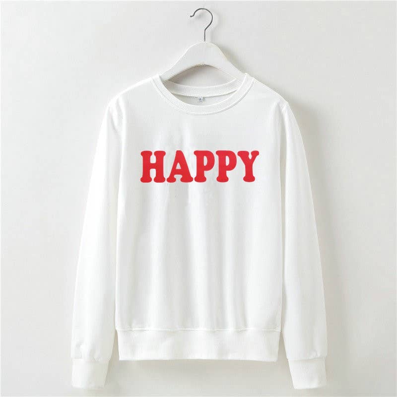 Basic letter-printed pullover hoodie