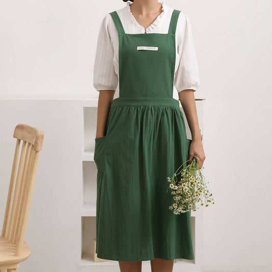 CWMM1835_Cotton And Linen Household Kitchen Apron