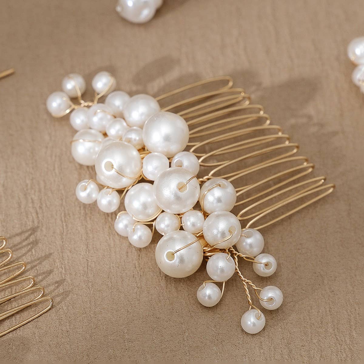 PEARL BRIDAL HAIR ACCESSORIES SIX PIECE SET_CWAHA2781