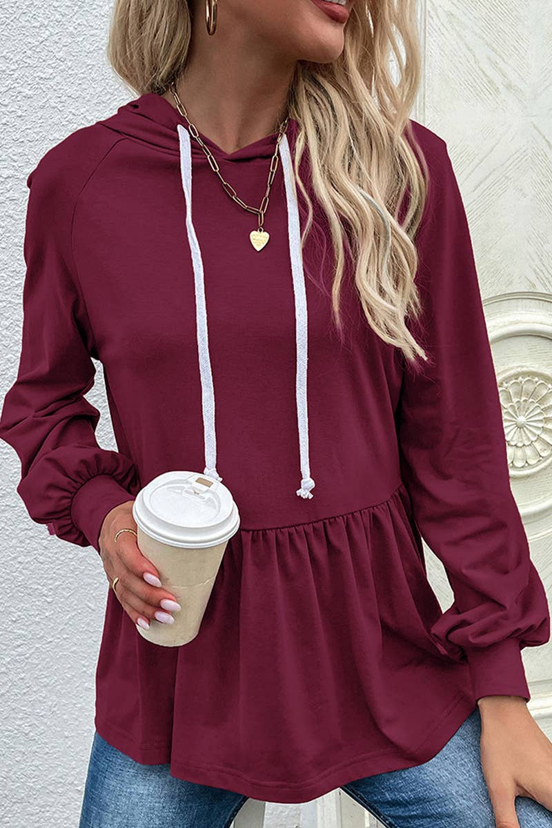 CWOHOL1089_MULTICOLOR DESIGN HOODED SOLID COLOR SWEATSHIRT