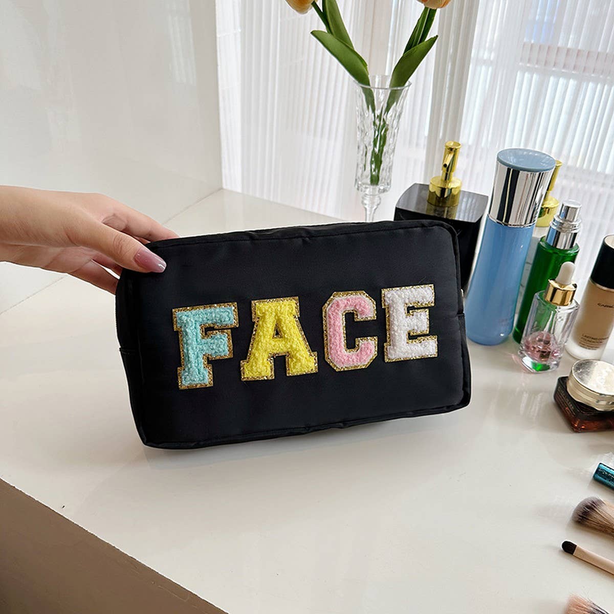NEW HIGH-VALUE LETTER HAND-HELD COSMETIC BAG_CWAB4448