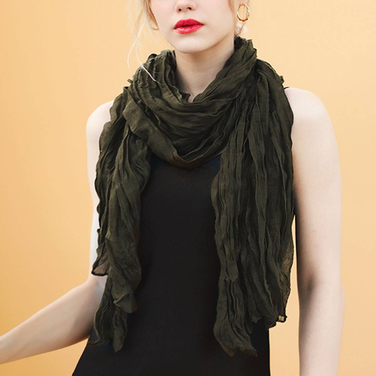 WOMEN COTTON SCARVES SOFT FASHION WRAP SHAWL