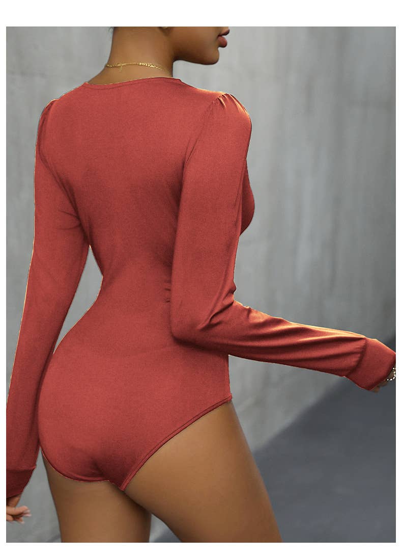 Lace patchwork V-neck jumpsuit