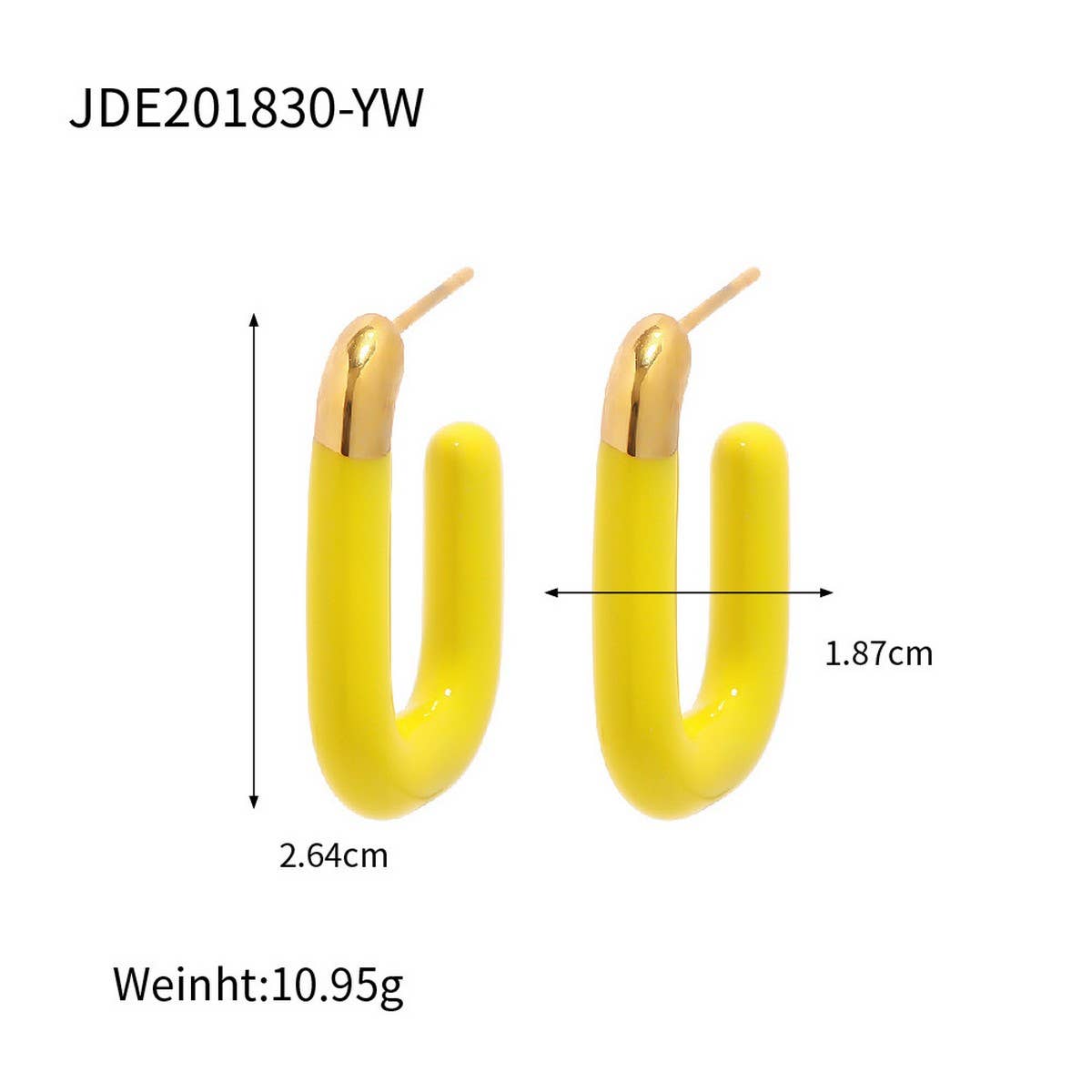 MACARON COLOR U-SHAPED VERSATILE EARRINGS