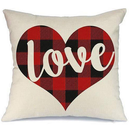 HOME CUSHION VALENTINE'S DAY PRINTED PILLOW COVER