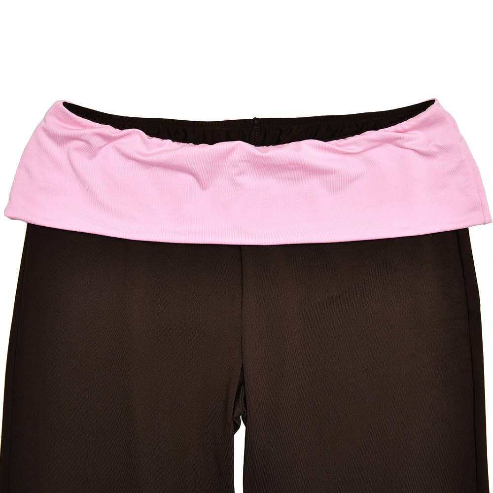 Off-the-shoulder top flared pants suit