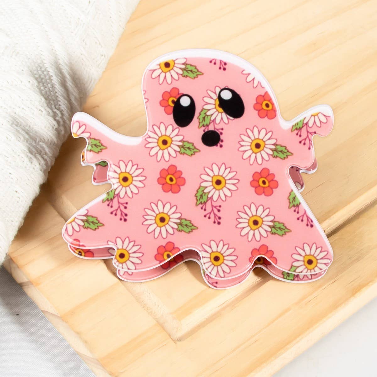 Halloween Ghost Hair Claw - Spooky Back Clip_CWAHA1451