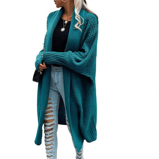 LONG CARDIGAN BATSLEEVE SWEATER COAT