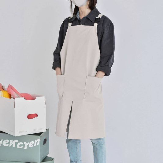 Cafe Restaurant Canvas Apron with pockets_CWMM3294