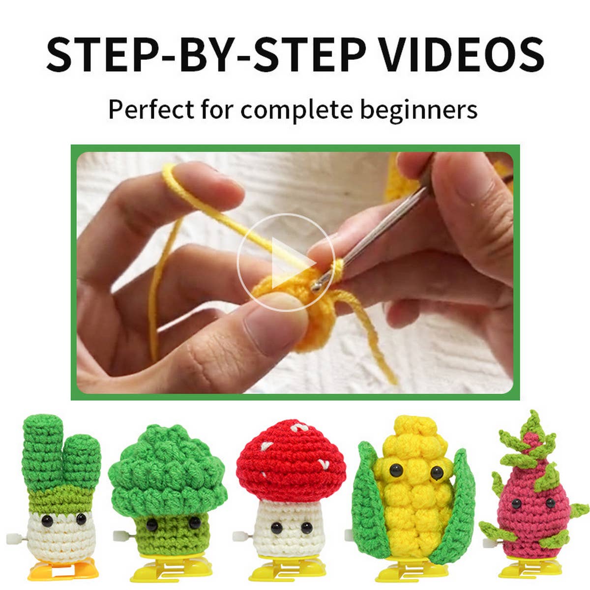 HANDMADE DIY TOY ORNAMENTS CROCHET MATERIAL KIT